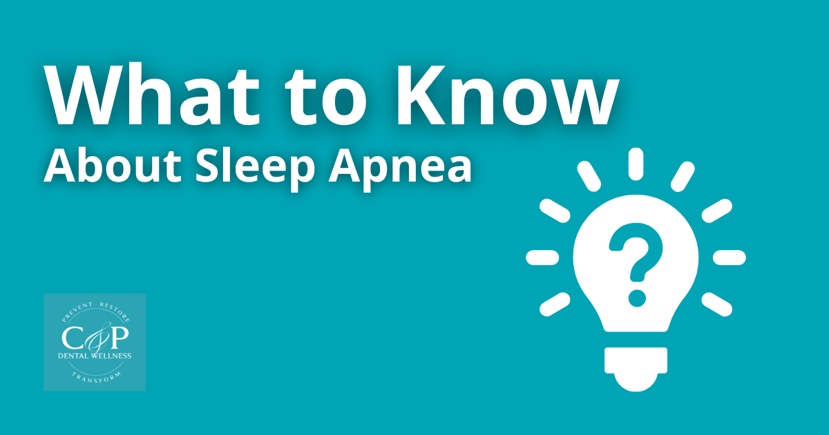 Learn About Sleep Apnea - Chichetti & Patel Dental Wellness